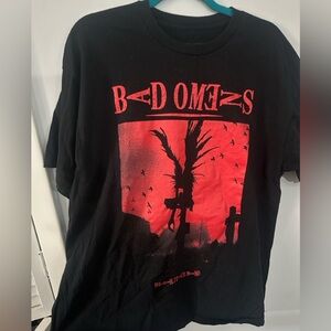 UNISEX - Bad Omens DEATH NOTE band tee with Ryuuk’s silhouette in Red!